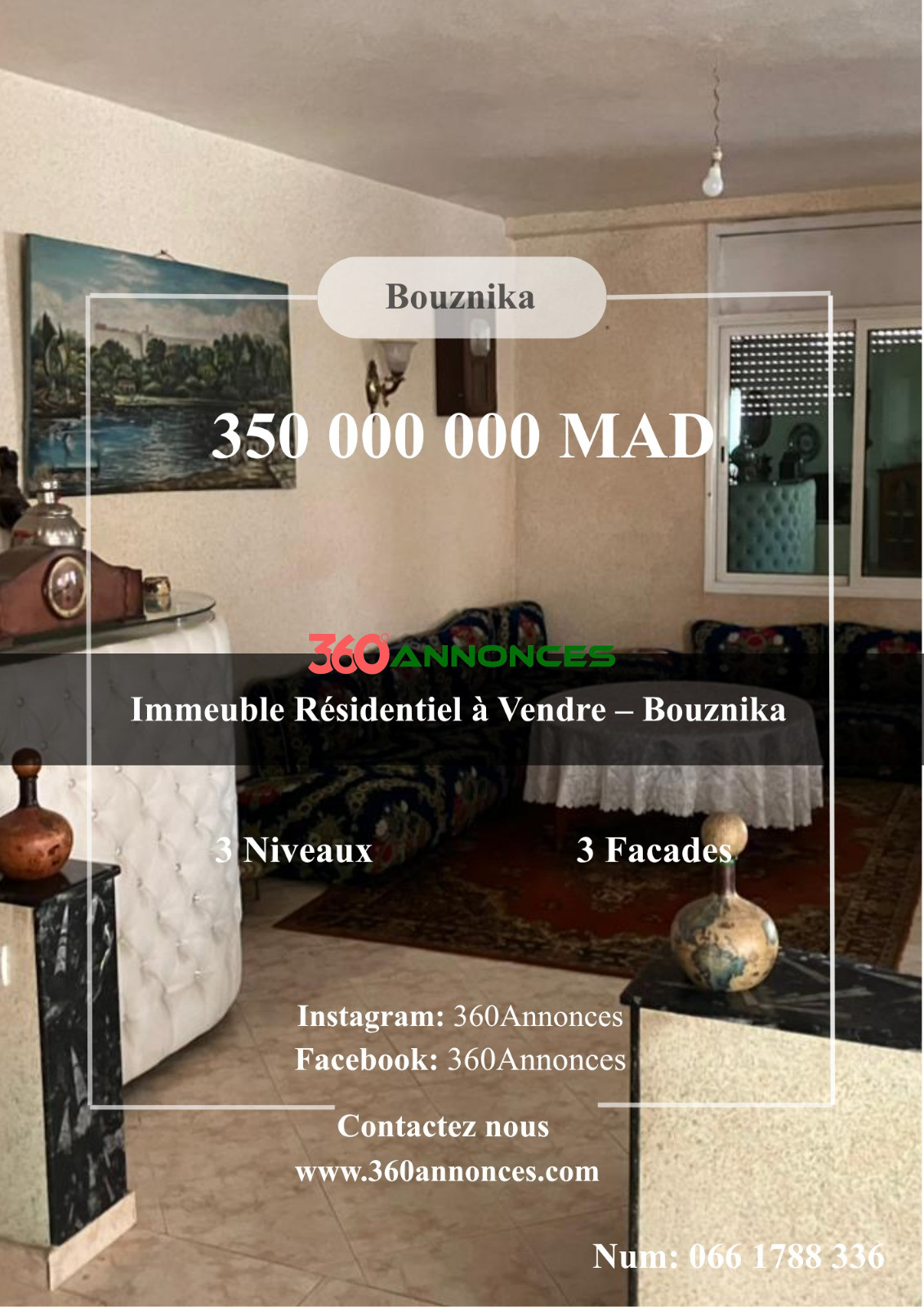 Building for sale in Bouznika – 350,000,000 mad