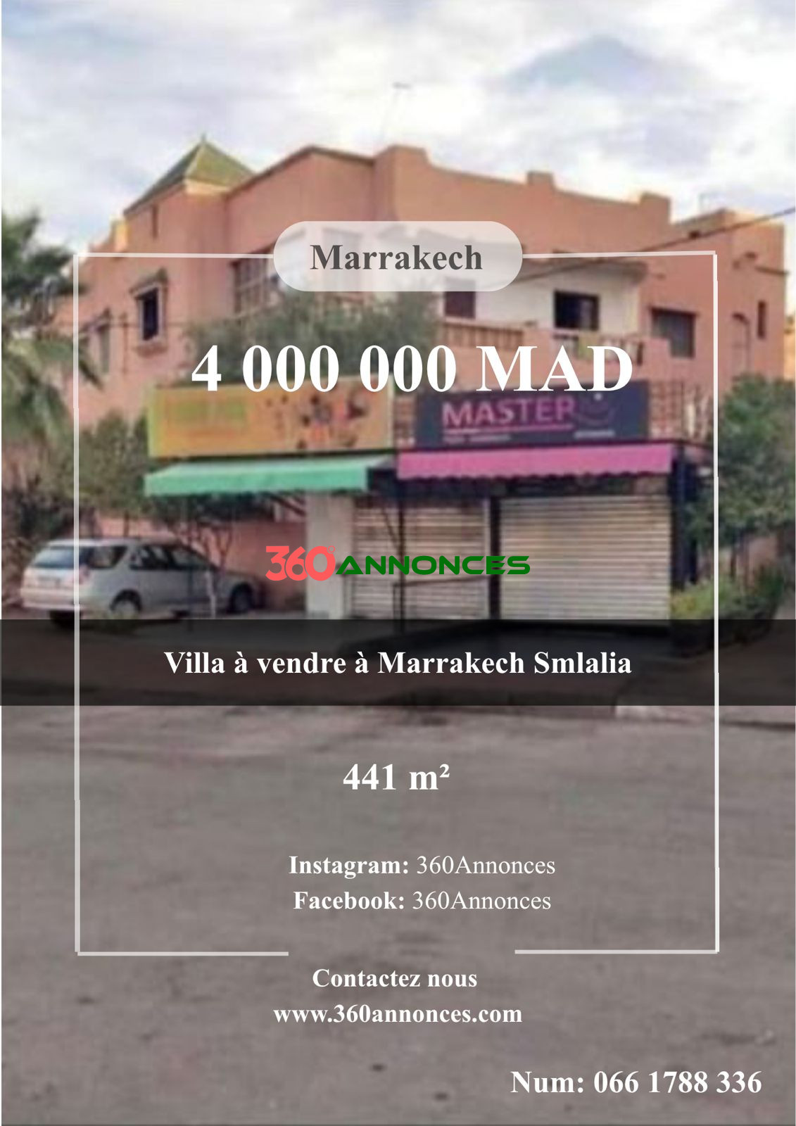 Villa for sale in Marrakech Smlalia – 441 m² | 4,000,000 DH