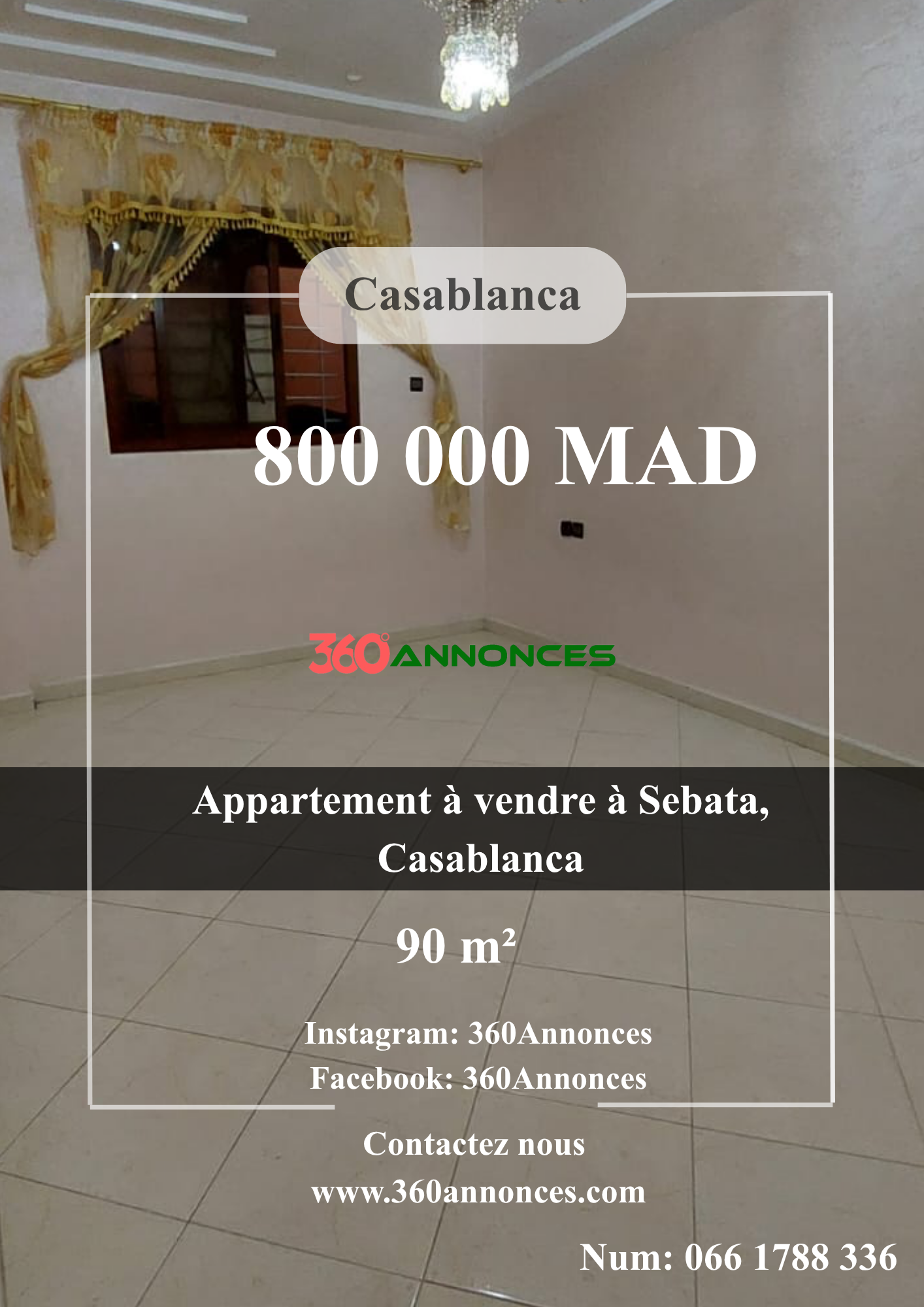 Apartment for sale in Sebata Casablanca – mad 800,000